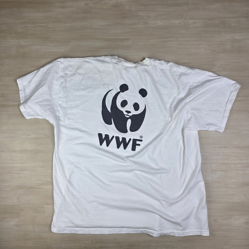 Vintage 90s World Wildlife Fund WWF Panda Shirt Single Stitch Size XL‎